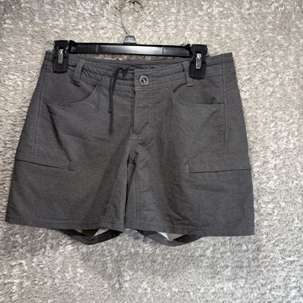 Kuhl Cargo Chino Gray Shorts Size 2 Outdoor Casual Nature Performance